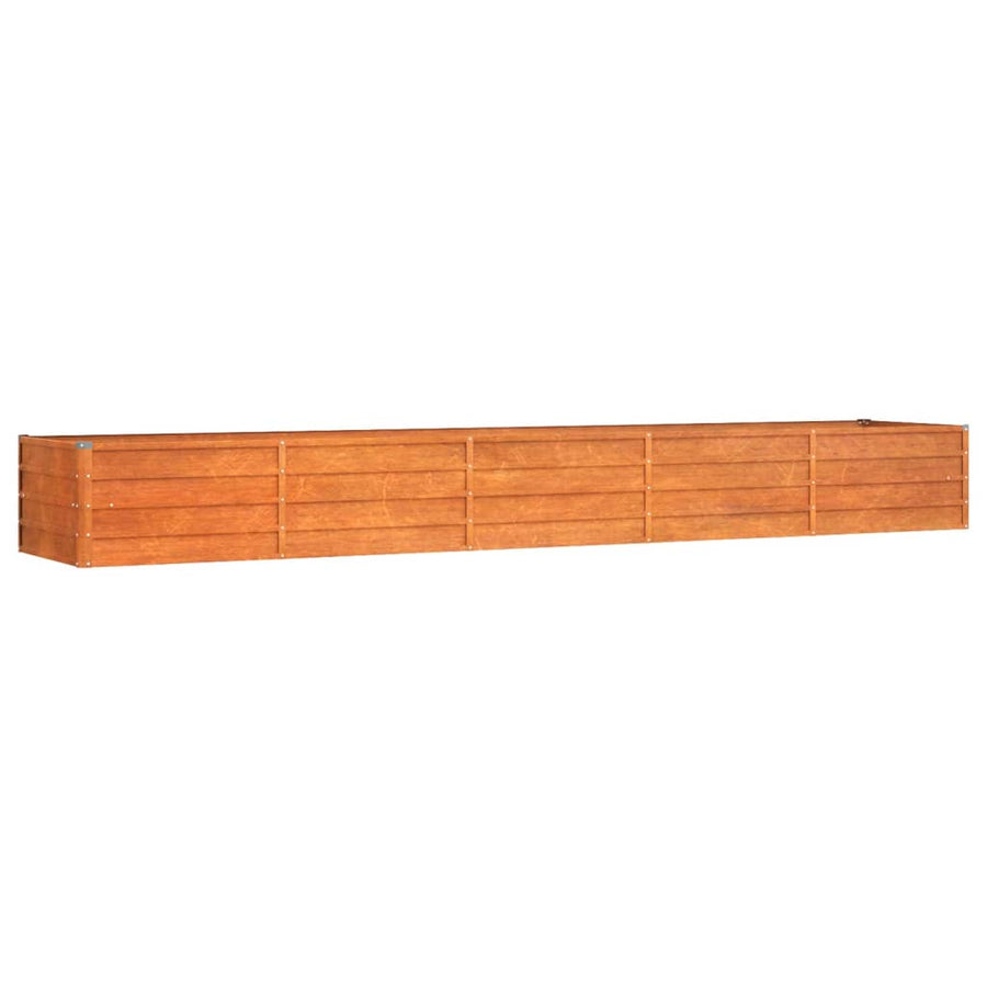 Plantenbak Verhoogd 400X80X45 Cm Cortenstaal Roestig