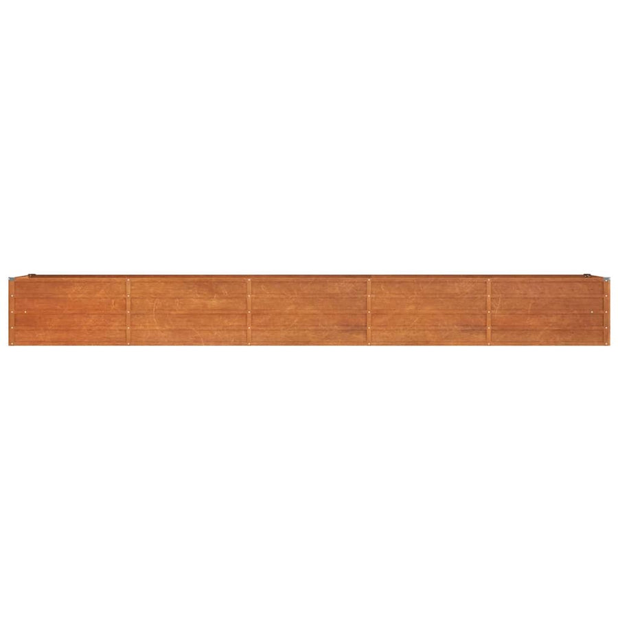 Plantenbak Verhoogd 400X80X45 Cm Cortenstaal Roestig