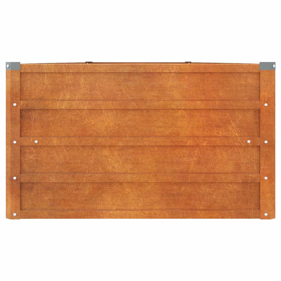 Plantenbak Verhoogd 400X80X45 Cm Cortenstaal Roestig