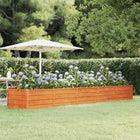 Raised planter 400x80x45 cm corten steel rusty
