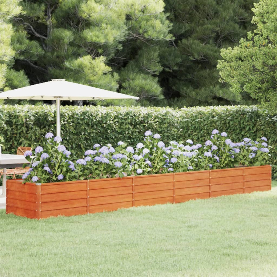 Plantenbak Verhoogd 480X80X45 Cm Cortenstaal Roestig