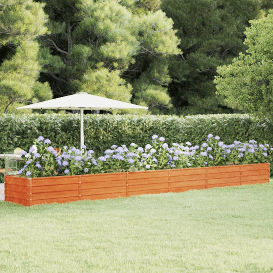 Plantenbak Verhoogd 600X80X45 Cm Cortenstaal Roestig