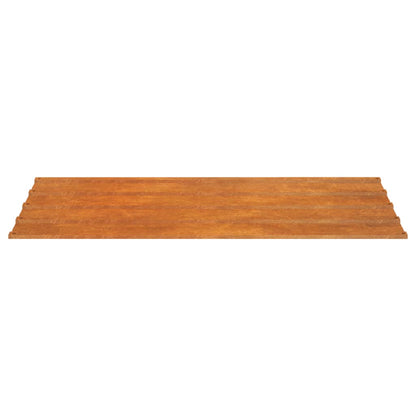 Dakpanelen 12 St 80X44 Cm Cortenstaal Roestig 80 x 44 cm