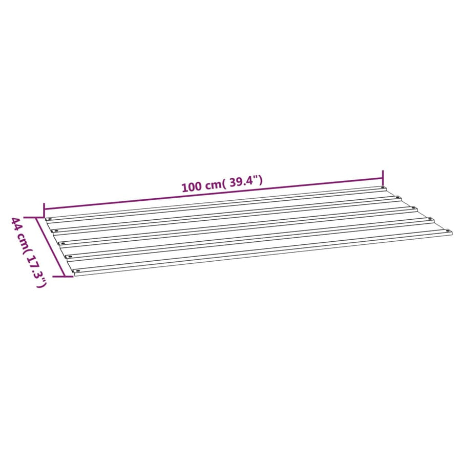 Dakpanelen Cortenstaal Roestig 12