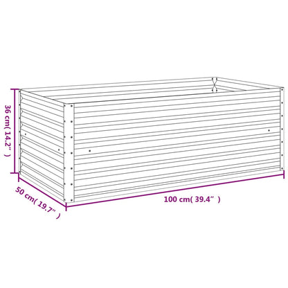 Plantenbak Verhoogd 100X50X36 Cm Cortenstaal