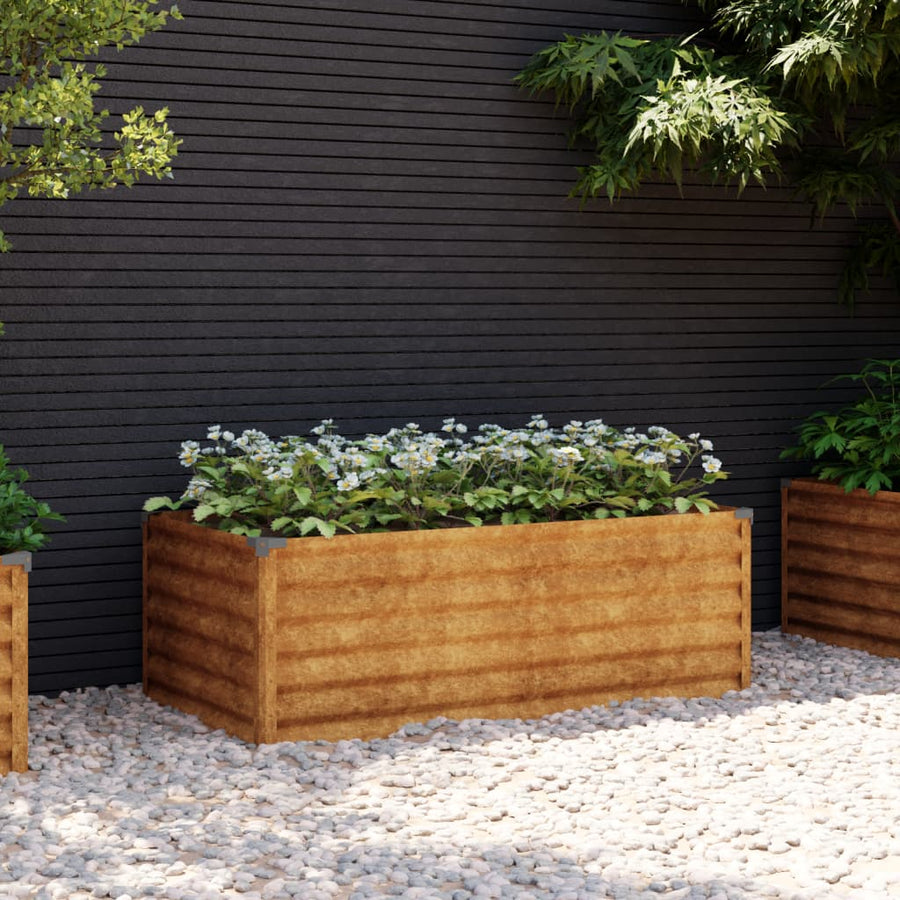 Plantenbak Verhoogd 100X50X36 Cm Cortenstaal