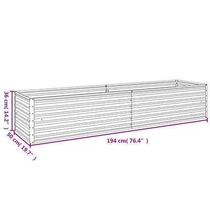 Plantenbak Verhoogd 194X50X36 Cm Cortenstaal