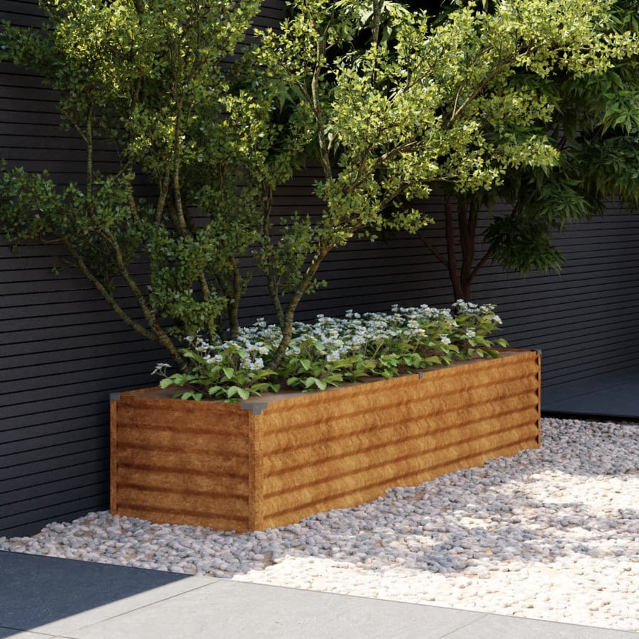 Plantenbak Verhoogd 194X50X36 Cm Cortenstaal