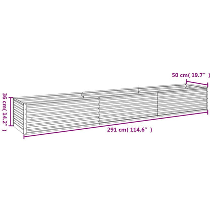 Plantenbak Verhoogd 291X50X36 Cm Cortenstaal