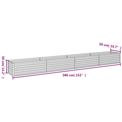 Plantenbak Verhoogd 386X50X36 Cm Cortenstaal
