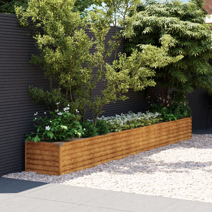 Plantenbak Verhoogd 386X50X36 Cm Cortenstaal