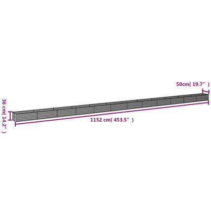 Plantenbak Verhoogd 1152X50X36 Cm Cortenstaal