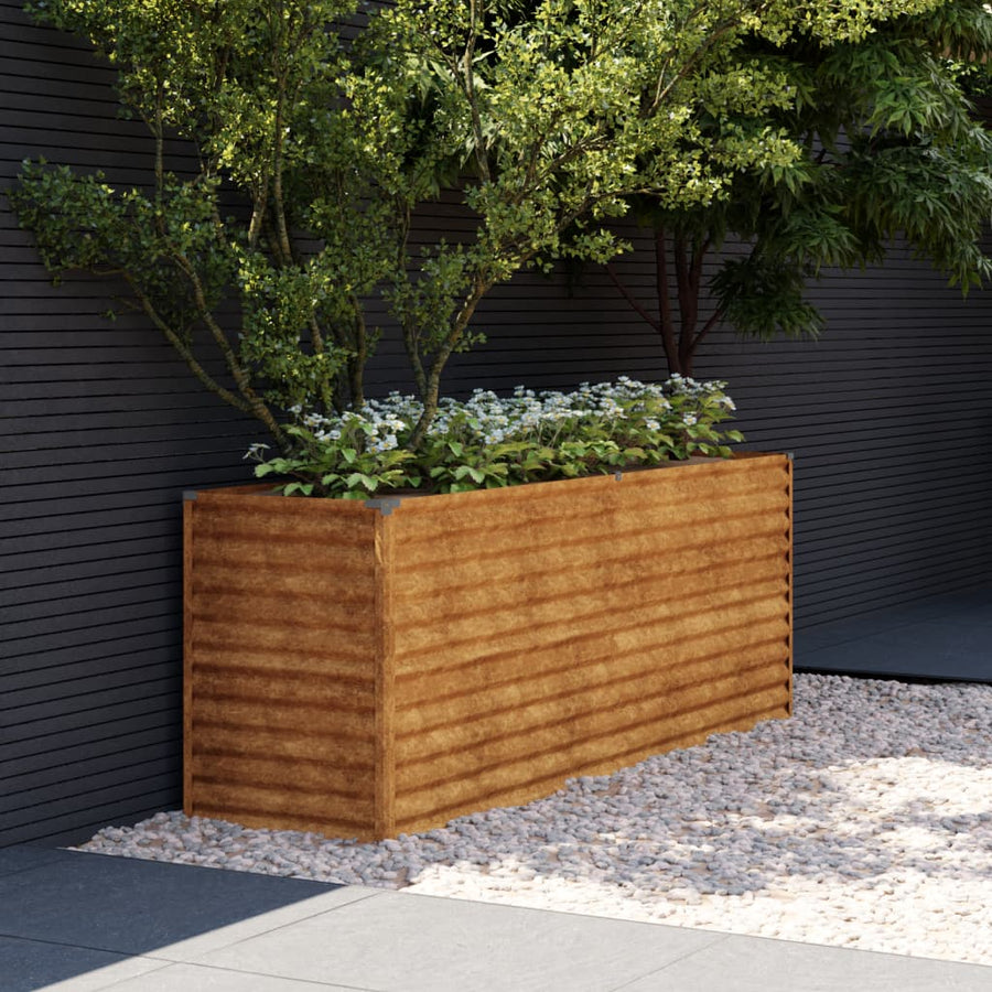 Plantenbak Verhoogd 196X50X69 Cm Cortenstaal
