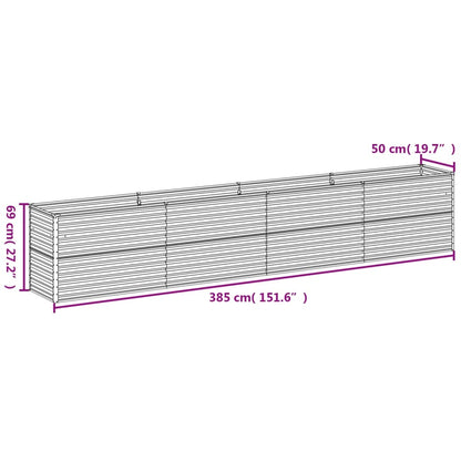Plantenbak Verhoogd 385X50X69 Cm Cortenstaal
