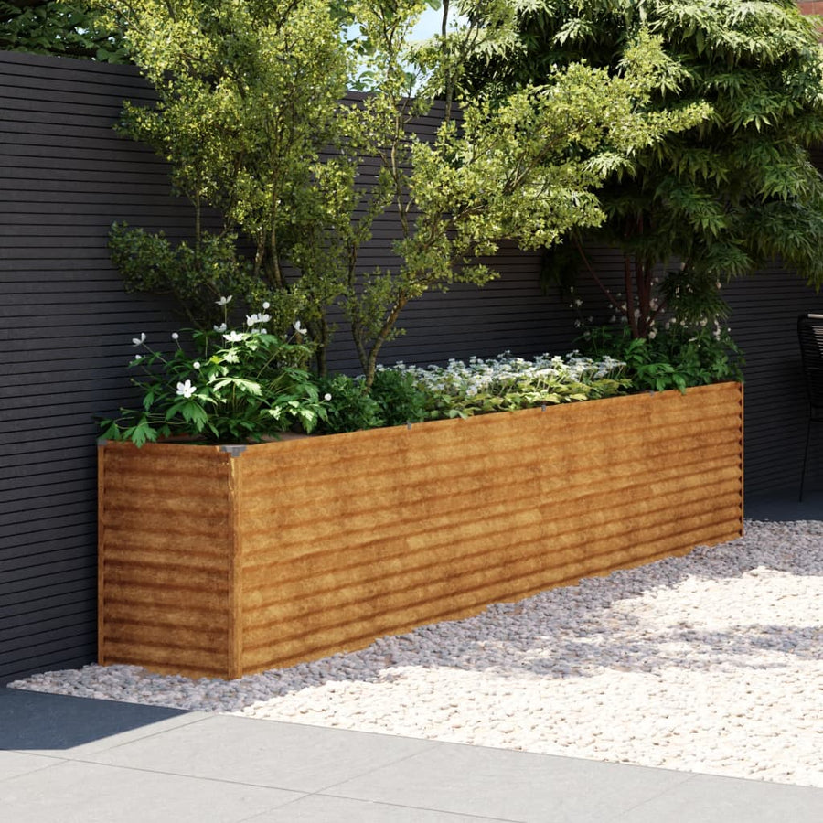 Plantenbak Verhoogd 385X50X69 Cm Cortenstaal
