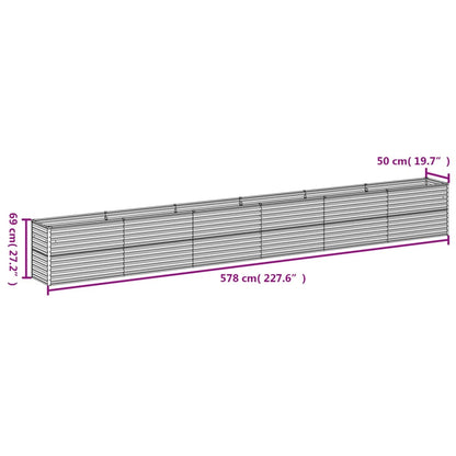 Plantenbak Verhoogd 578X50X69 Cm Cortenstaal