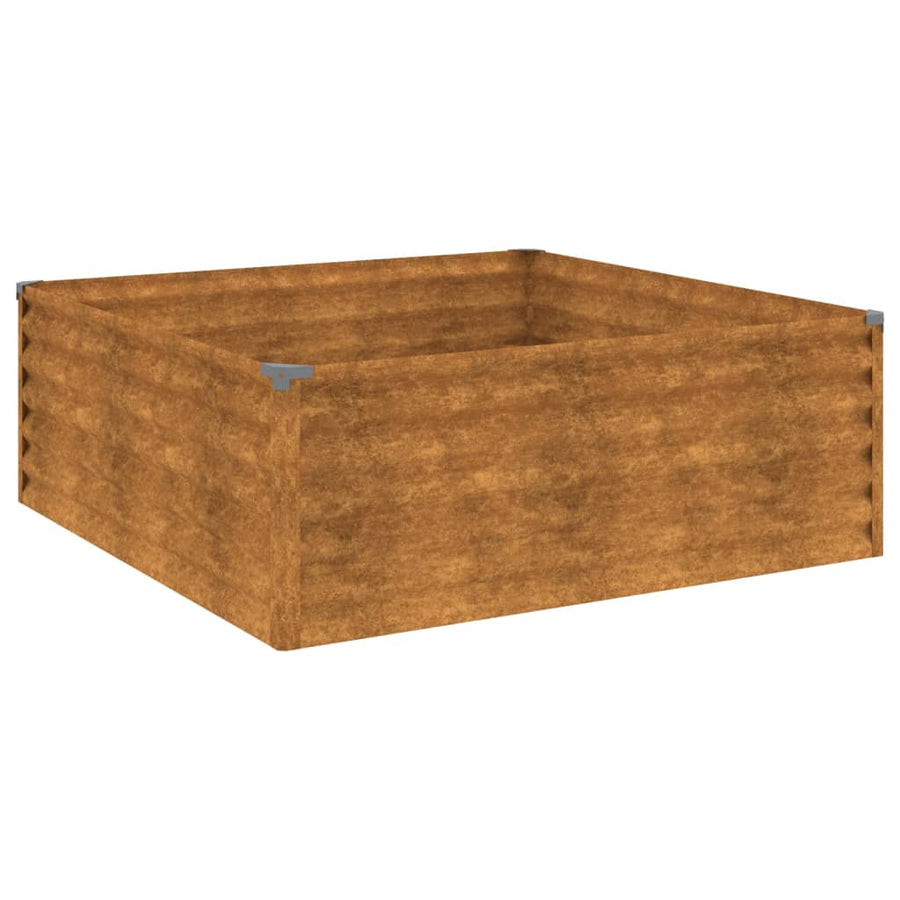 Plantenbak Verhoogd 100X100X36 Cm Cortenstaal
