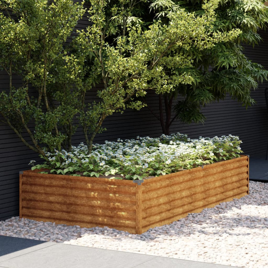 Plantenbak Verhoogd 195X100X36 Cm Cortenstaal