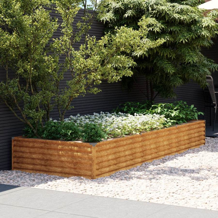 Plantenbak Verhoogd 291X100X36 Cm Cortenstaal