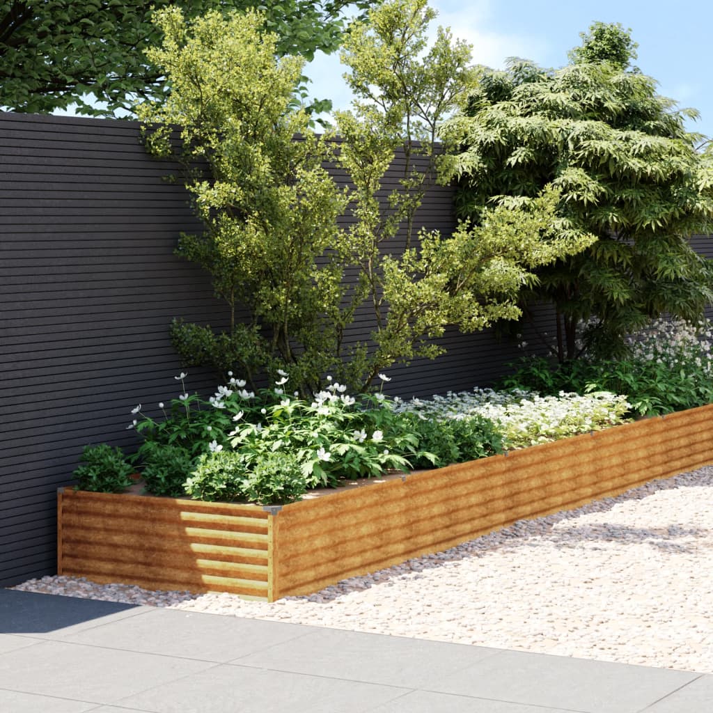 Plantenbak Verhoogd 579X100X36 Cm Cortenstaal