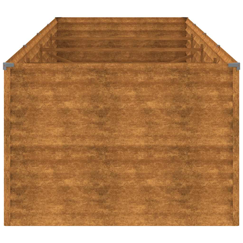 Plantenbak verhoogd 386x100x69 cm cortenstaal