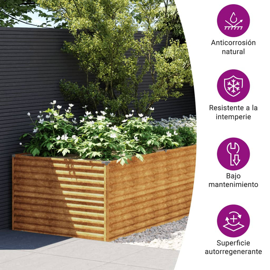 Plantenbak Verhoogd 479X100X69 Cm Cortenstaal