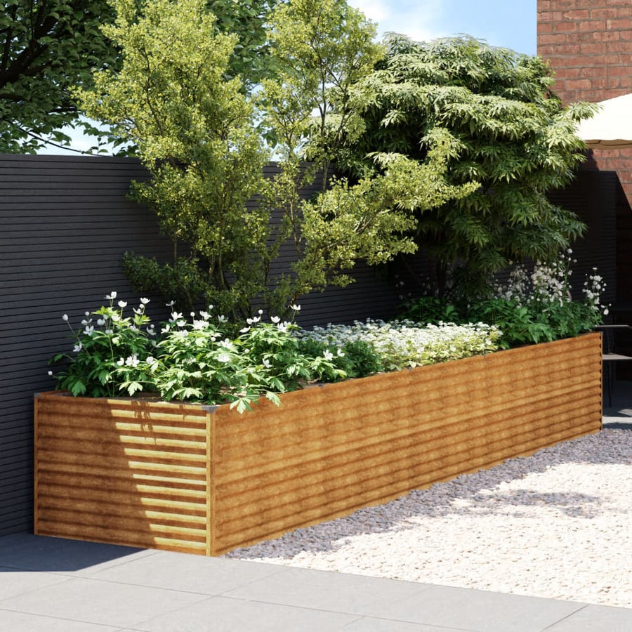 Plantenbak Verhoogd 479X100X69 Cm Cortenstaal