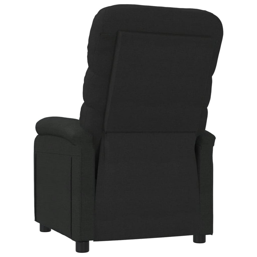 Fauteuil verstelbaar stof zwart
