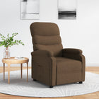 Fauteuil verstelbaar stof bruin