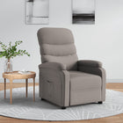 Fauteuil verstelbaar stof taupe