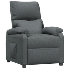 Fauteuil verstelbaar stof donkergrijs