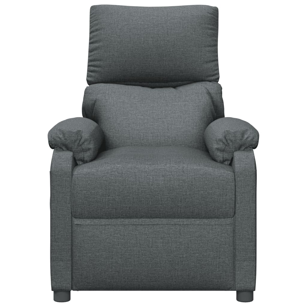 Fauteuil verstelbaar stof donkergrijs