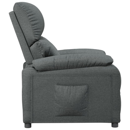 Fauteuil verstelbaar stof donkergrijs