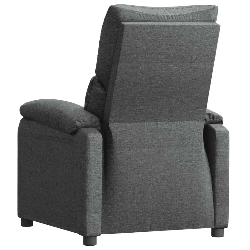 Fauteuil verstelbaar stof donkergrijs