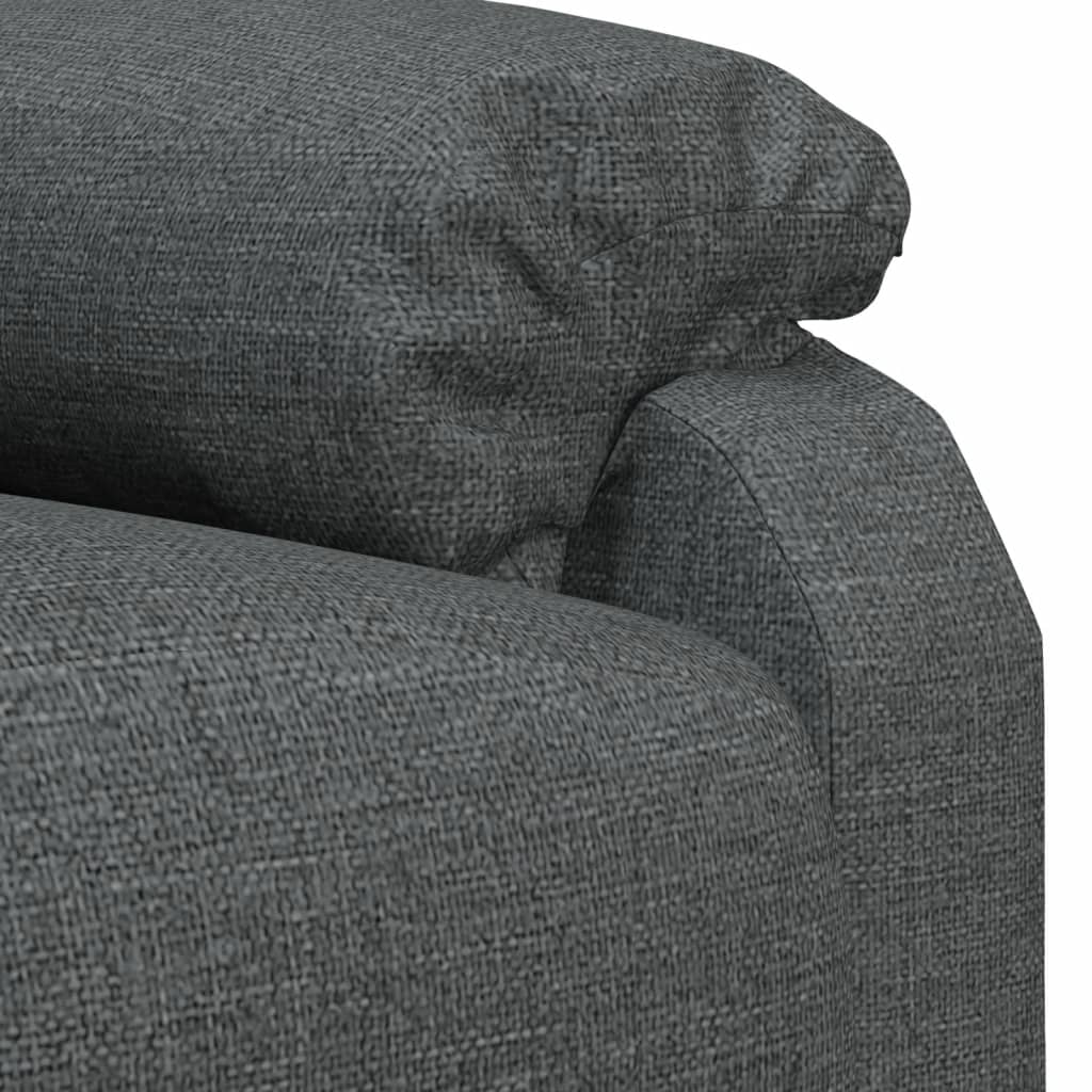 Fauteuil verstelbaar stof donkergrijs