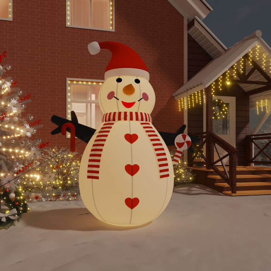 Opblaasbare sneeuwman met LED’s 300 cm