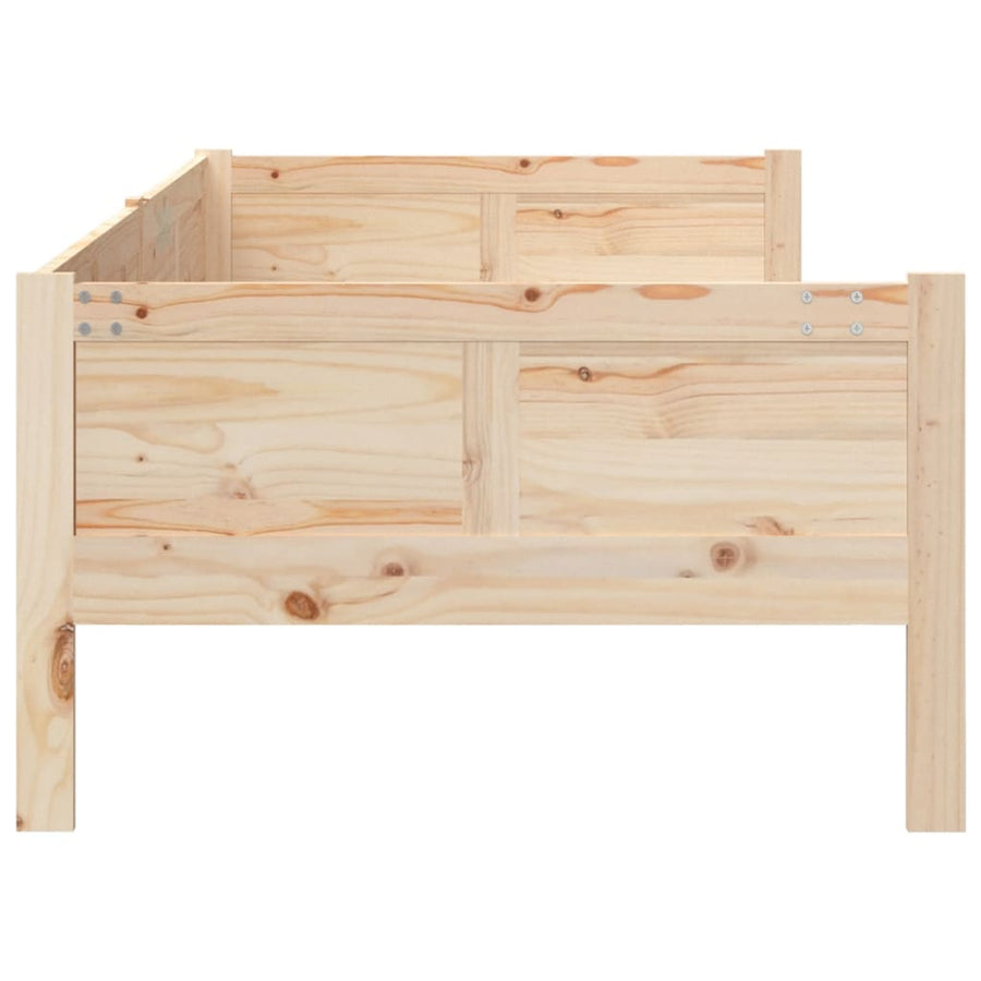 Slaapbank Massief Grenenhout 80X200 Cm 80 x 200 cm Naturel