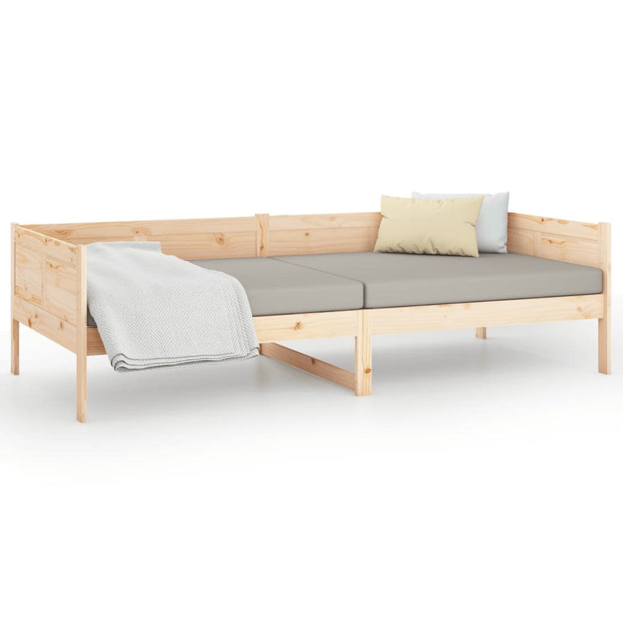 Slaapbank Massief Grenenhout 80X200 Cm 80 x 200 cm Naturel