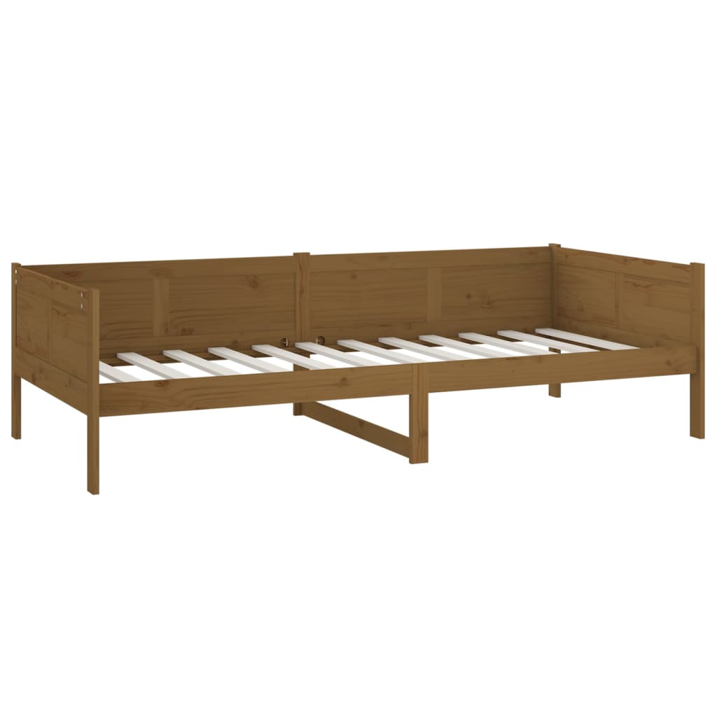 Slaapbank Massief Grenenhout Honingbruin 90X190 Cm