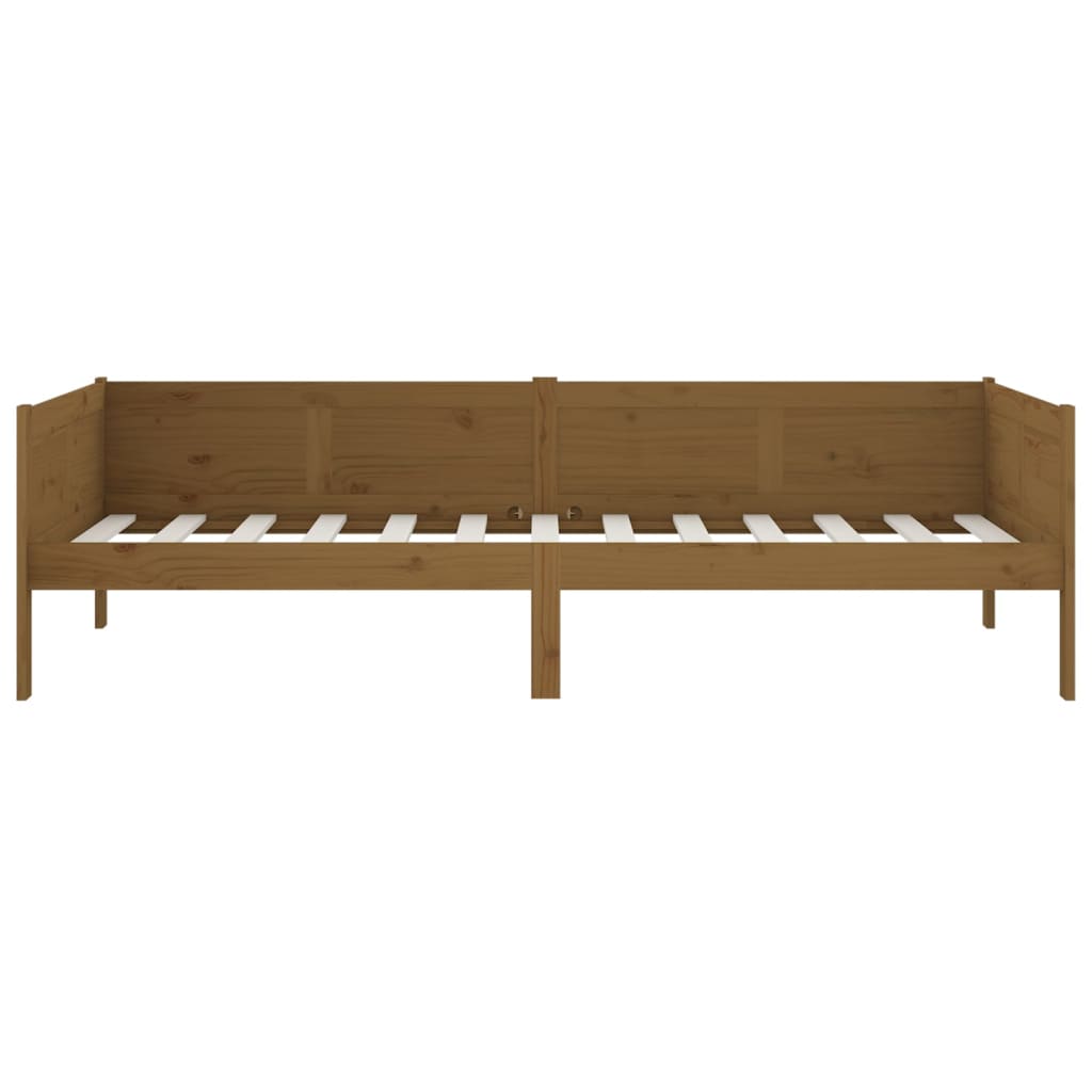 Slaapbank Massief Grenenhout Honingbruin 90X190 Cm