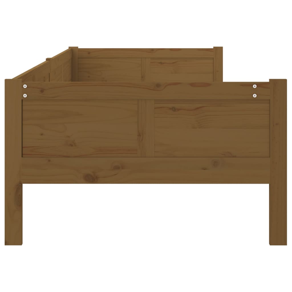 Slaapbank Massief Grenenhout Honingbruin 90X190 Cm
