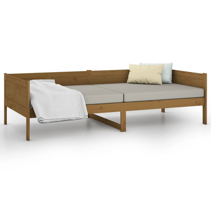 Slaapbank Massief Grenenhout Honingbruin 90X190 Cm
