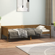 Slaapbank massief grenenhout 90x190 cm honingbruin