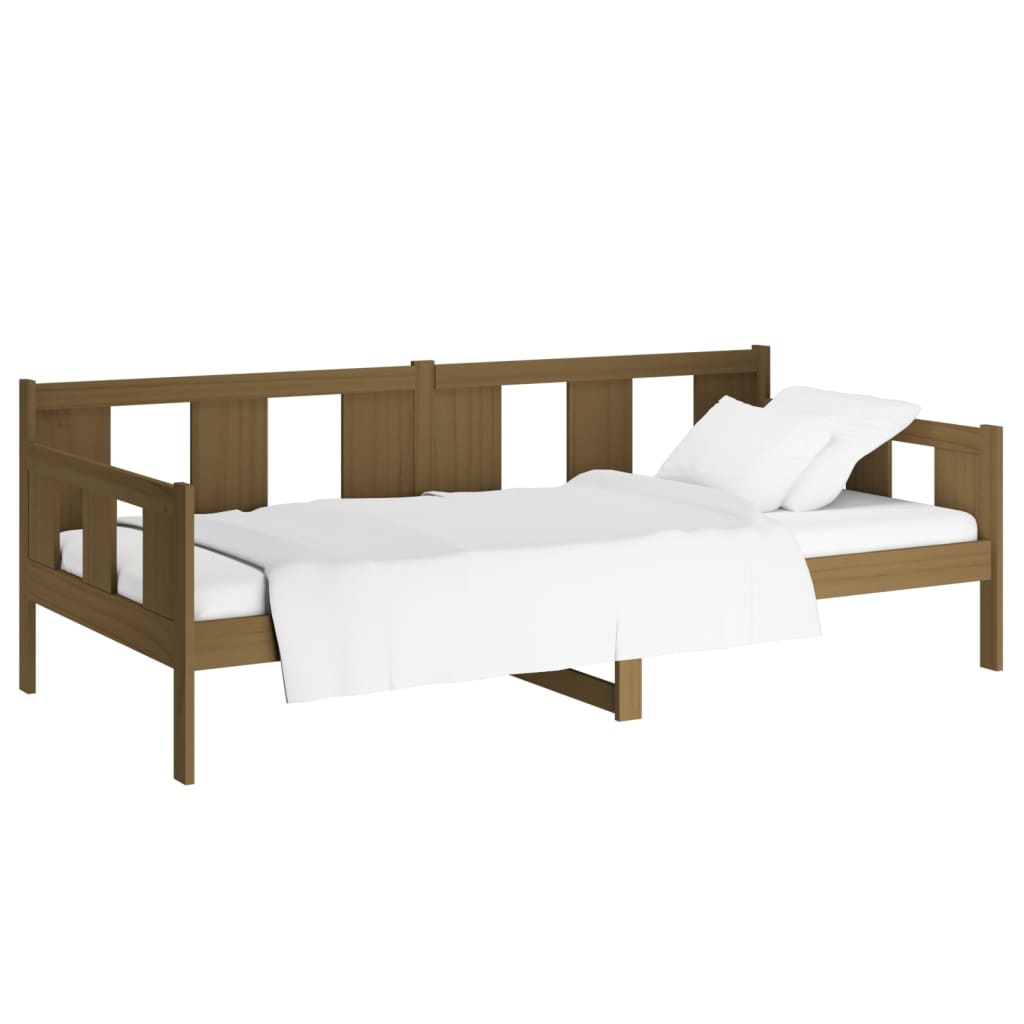 Slaapbank Massief Grenenhout Honingbruin 90X200 Cm