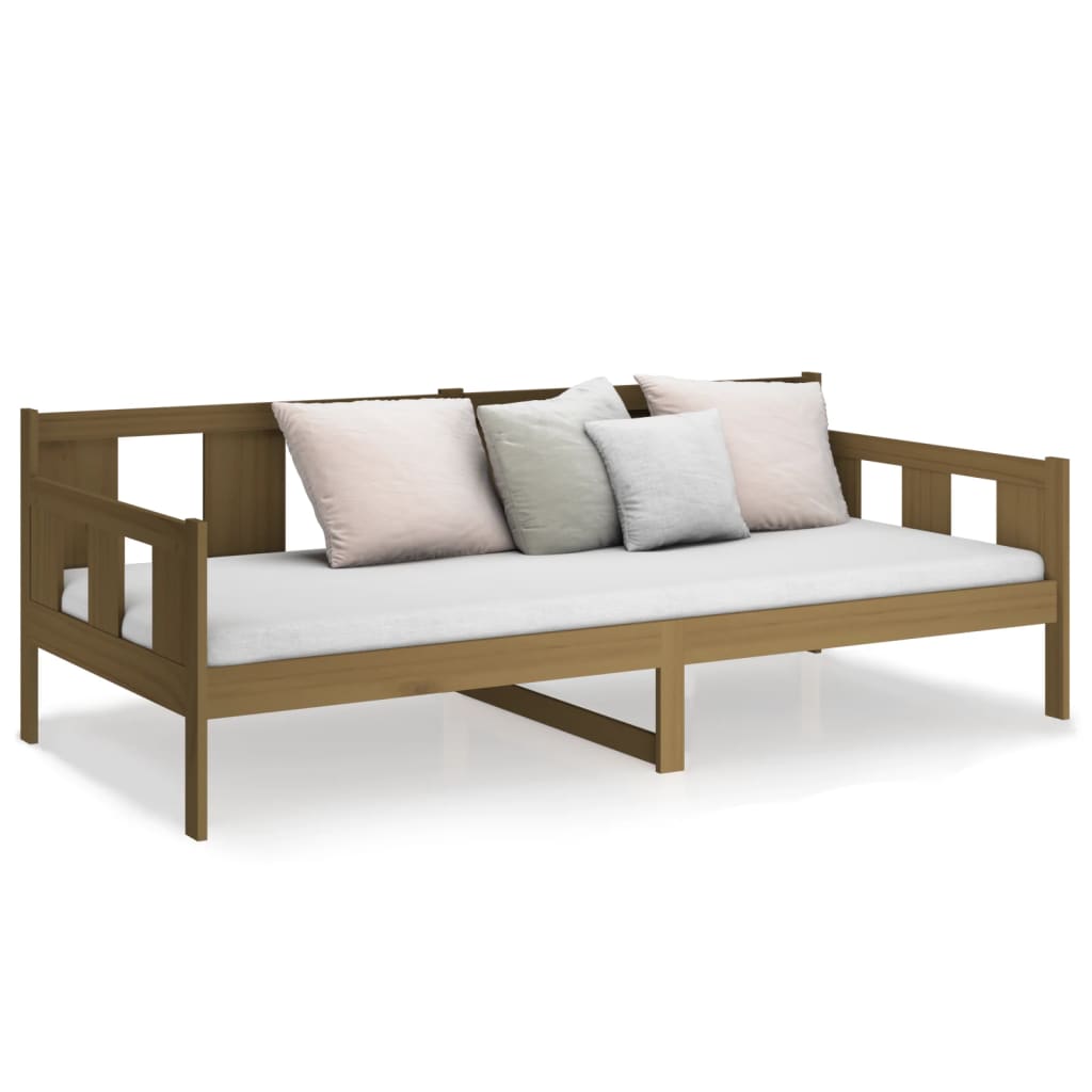 Slaapbank Massief Grenenhout Honingbruin 90X200 Cm