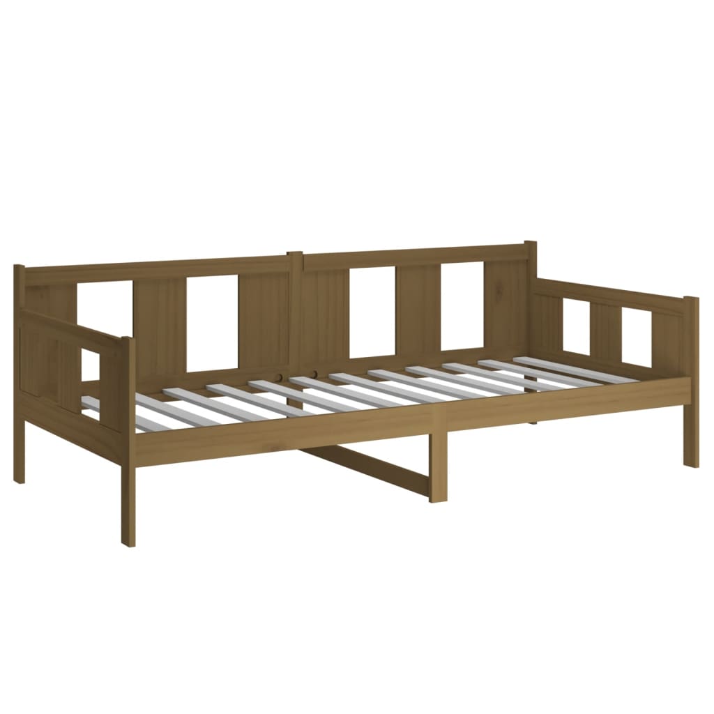 Slaapbank Massief Grenenhout Honingbruin 90X200 Cm
