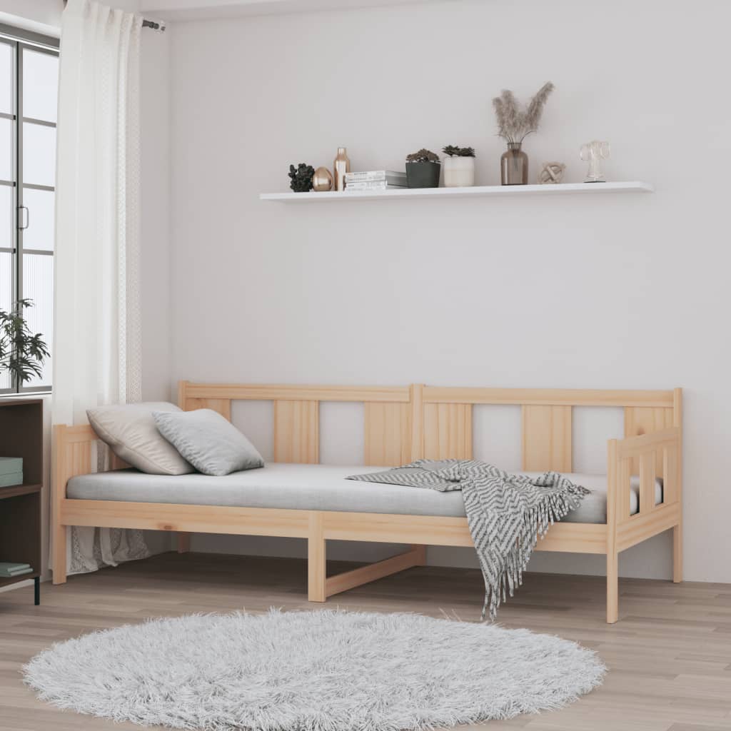 Slaapbank Massief Grenenhout 80 x 200 cm Naturel