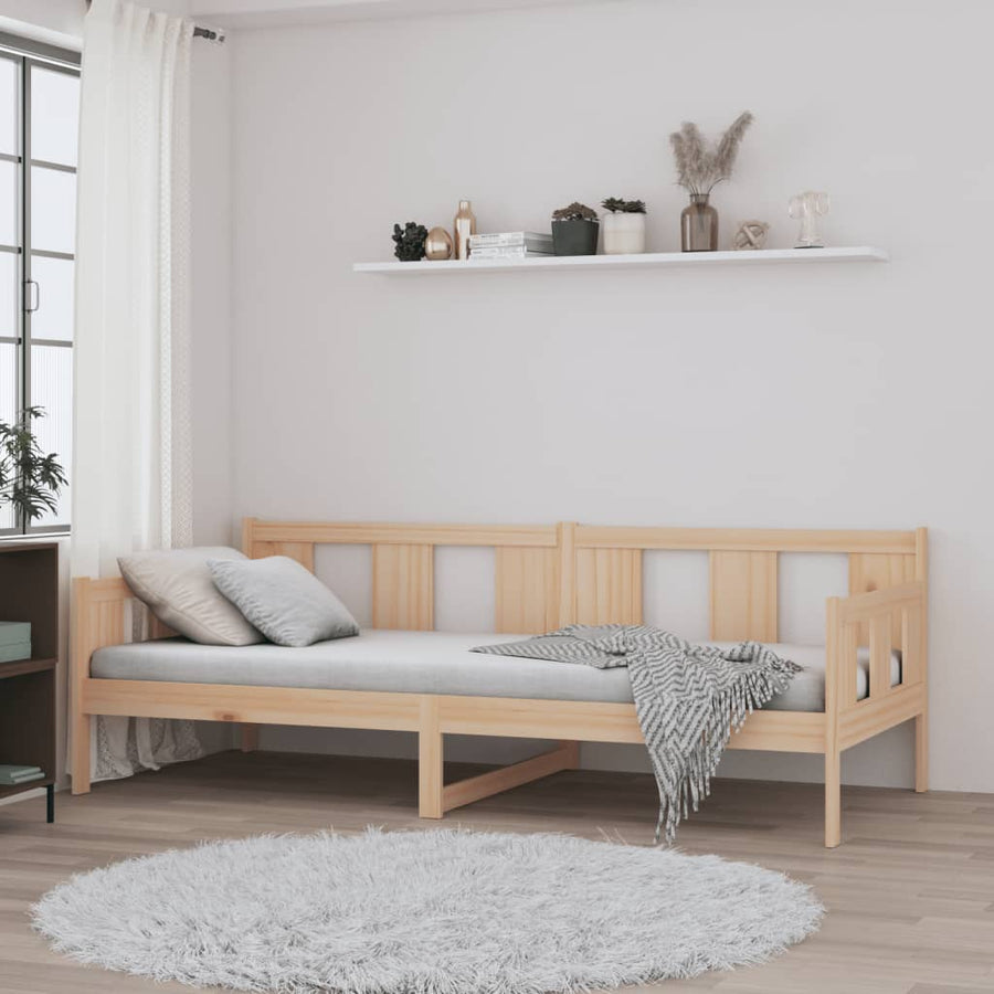 Slaapbank Massief Grenenhout 80 x 200 cm Naturel