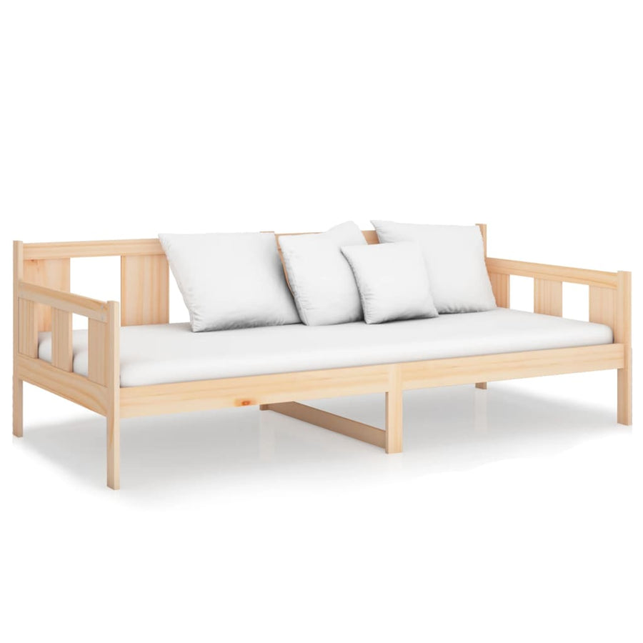 Slaapbank Massief Grenenhout 80 x 200 cm Naturel