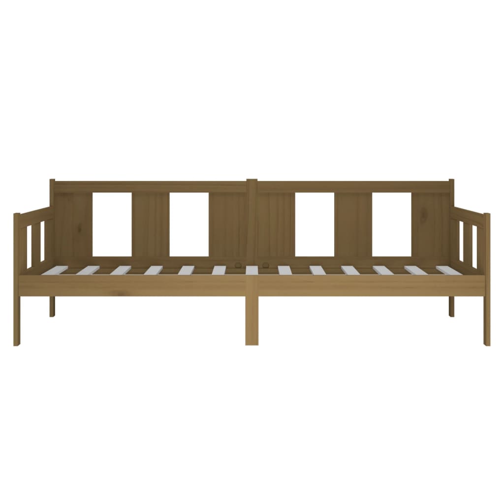 Slaapbank Massief Grenenhout Honingbruin 90X190 Cm